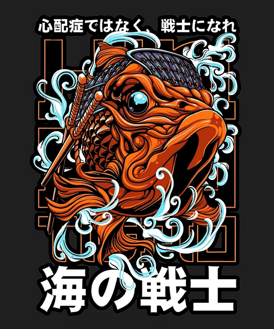 Koi Fish Art - DTF Ready to Press - Heat Press Transfer