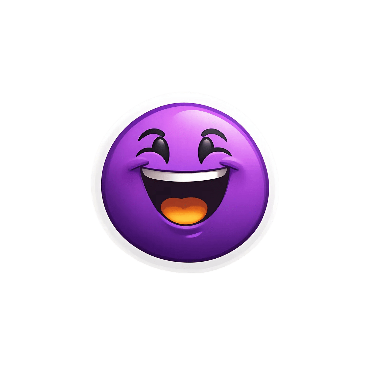 Laughing Emoji Sticker - UV DTF - Heat Press Transfer