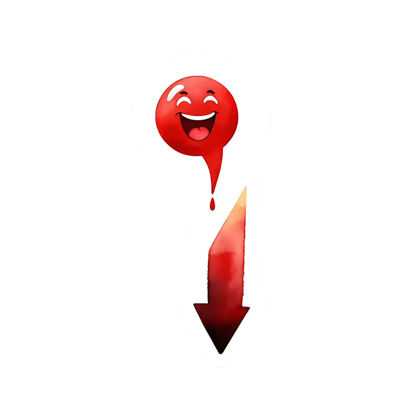 Laughing Emoji UV Sticker - Durable Decor - Heat Press Transfer