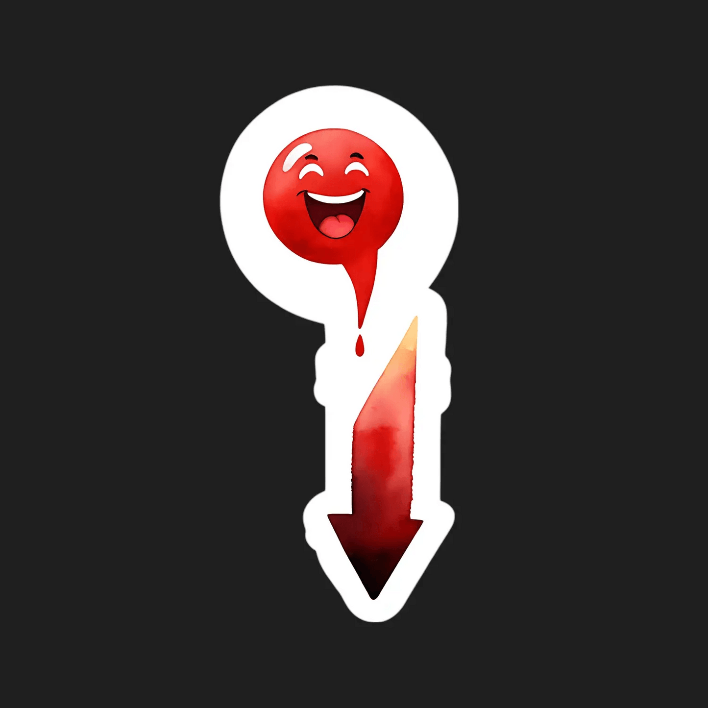 Laughing Emoji UV Sticker - Durable Decor - Heat Press Transfer