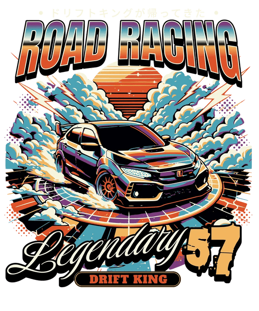Legendary 57 Drift King - DTF Ready to Press - Heat Press Transfer