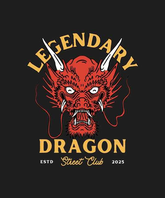 Legendary Dragon Club - DTF Ready to Press - Heat Press Transfer