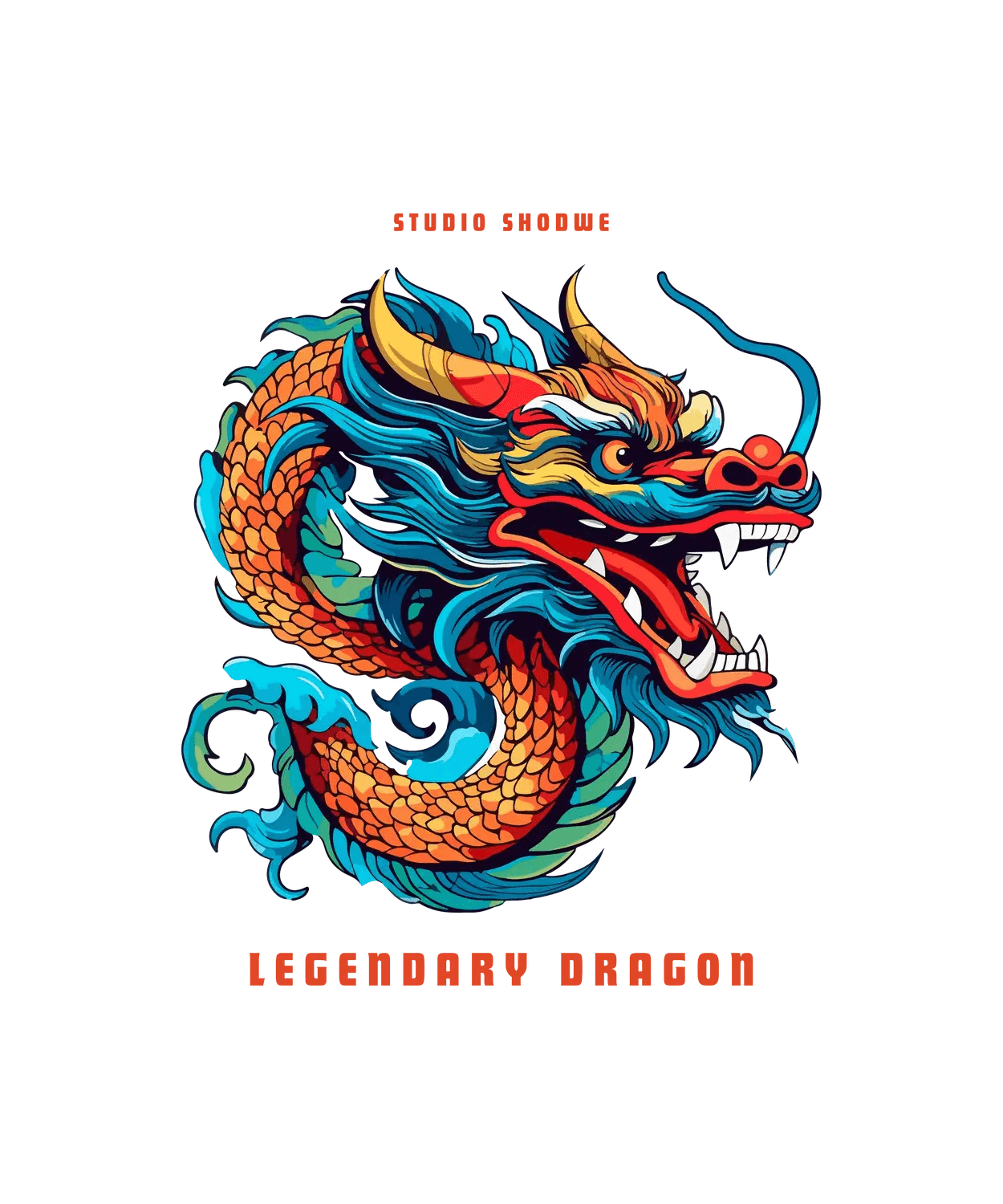 Legendary Dragon - DTF Ready to Press (original)