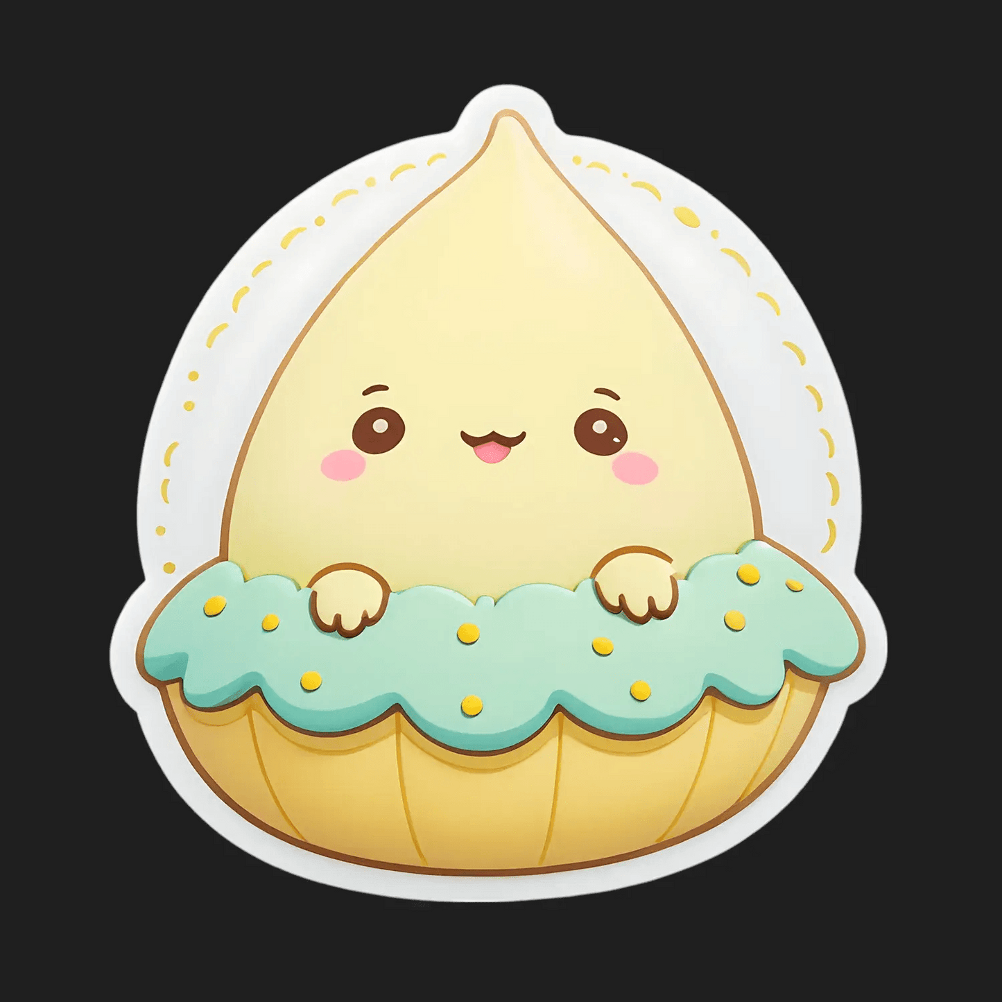 Lemon Pie Cute - Sticker - Heat Press Transfer
