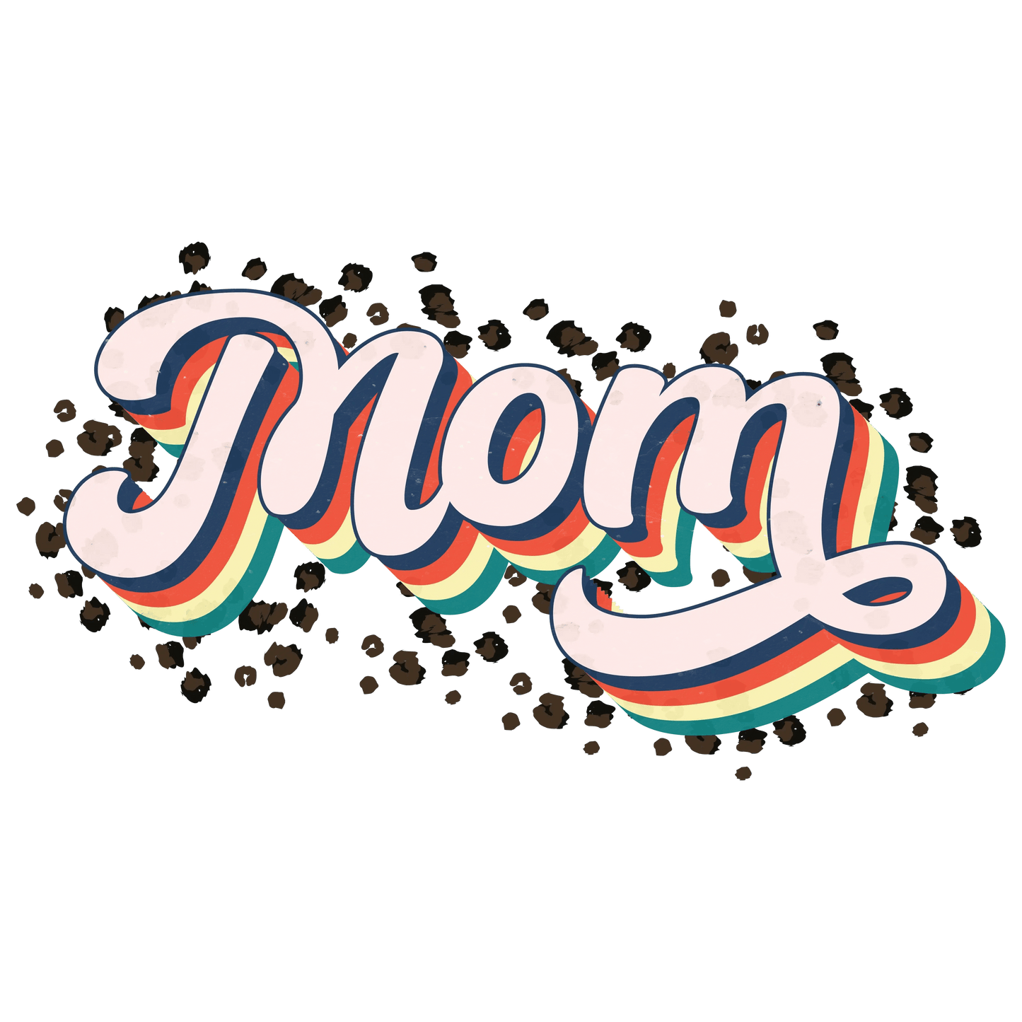 Leopard Mom Design - DTF Ready To Press - Heat Press Transfer