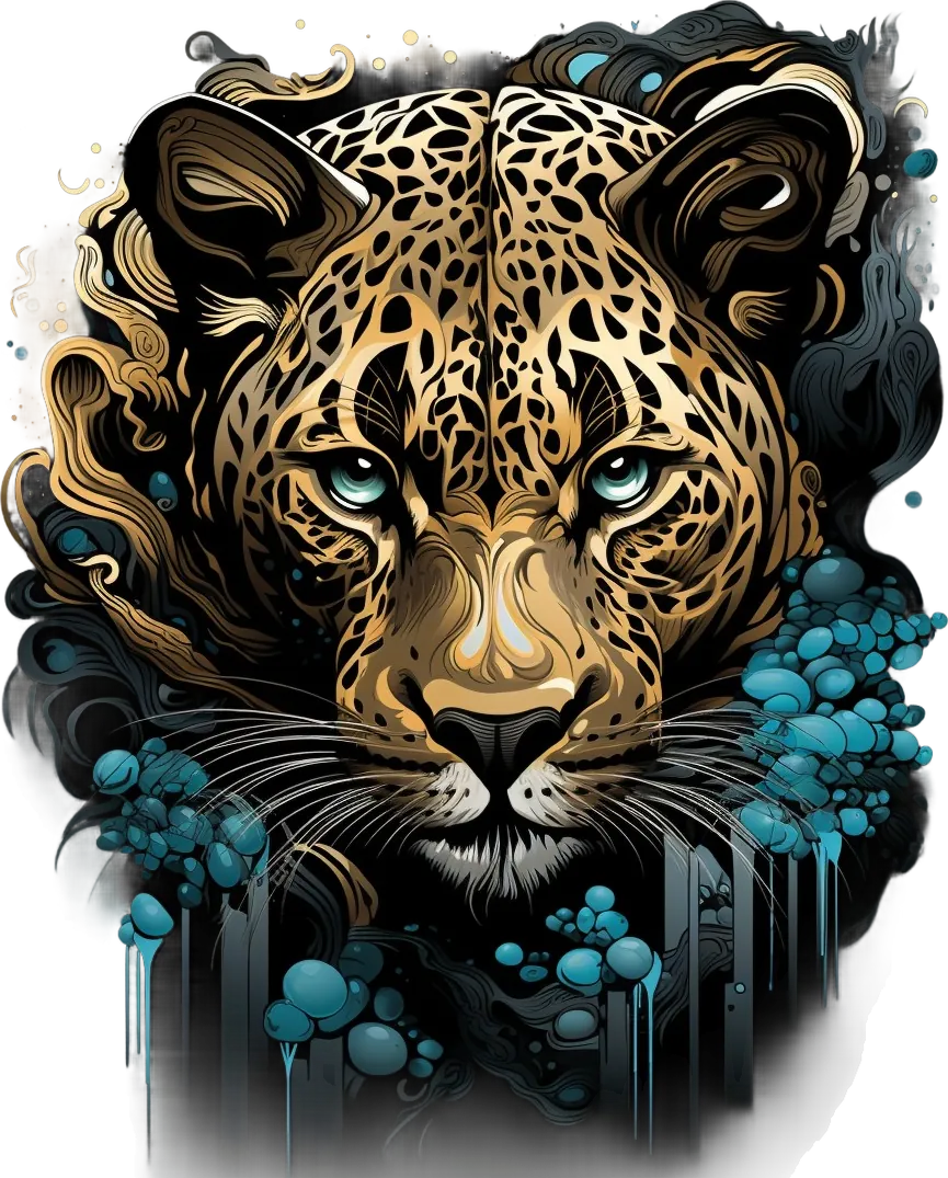 Leopard Fantasy - DTF Ready to Press - Heat Press Transfer