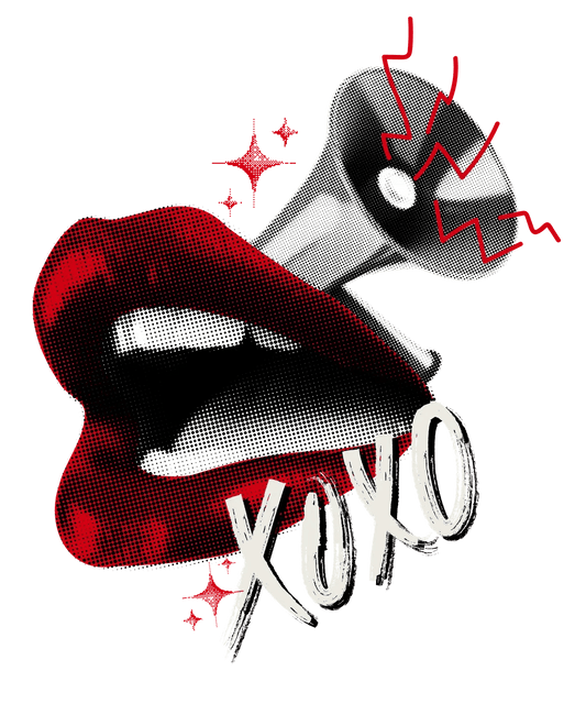 Lipstick Kiss XOXO - DTF Ready to Press - Heat Press Transfer