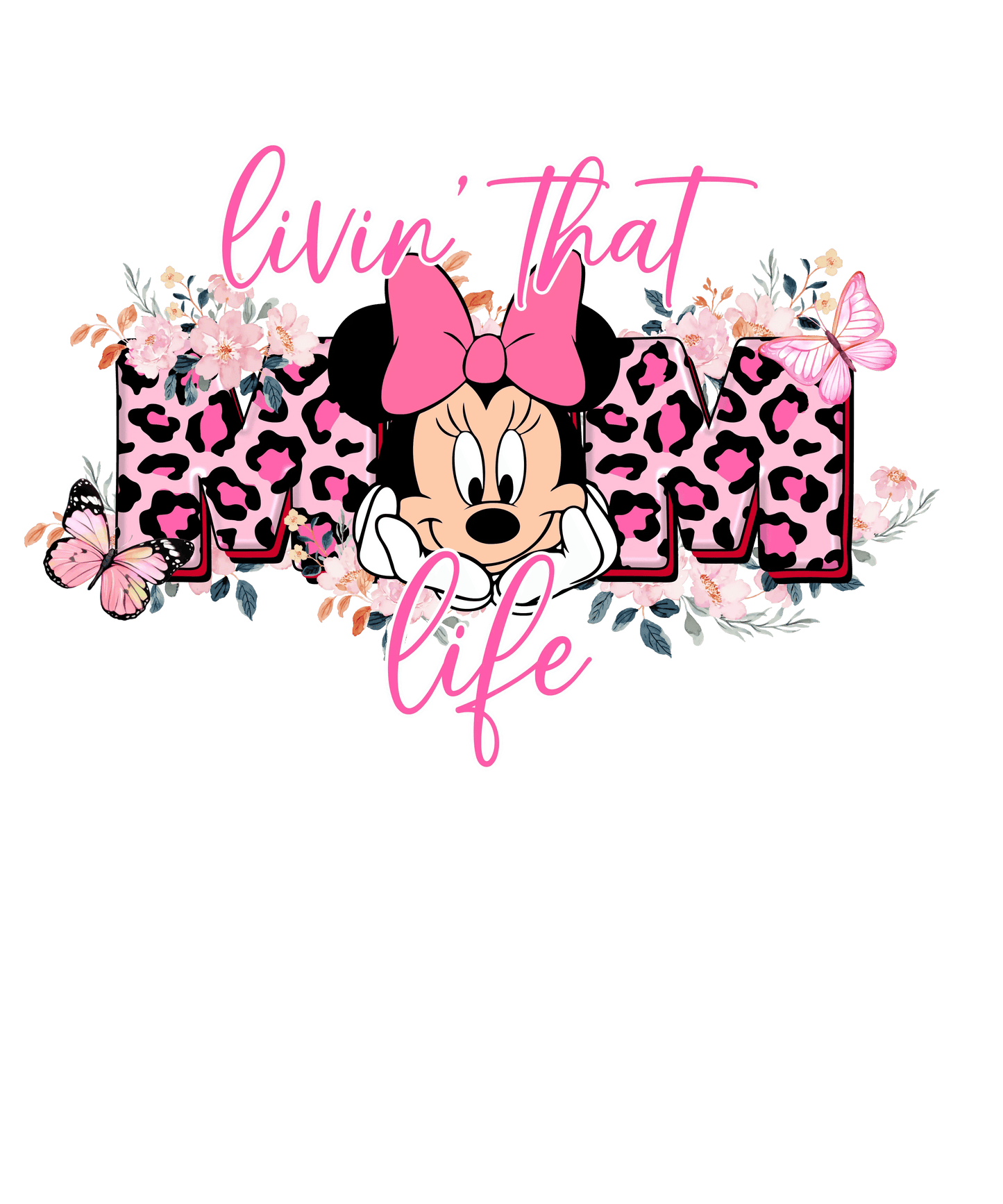 Livin' That Mom Life Design - DTF Ready To Press - Heat Press Transfer