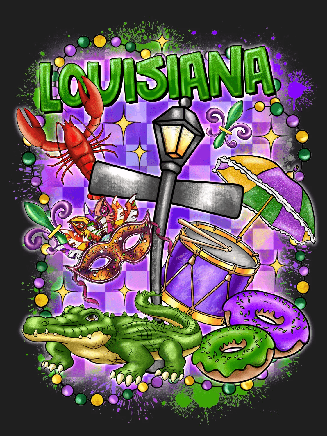 Louisiana Culture - DTF Ready to Press - Heat Press Transfer
