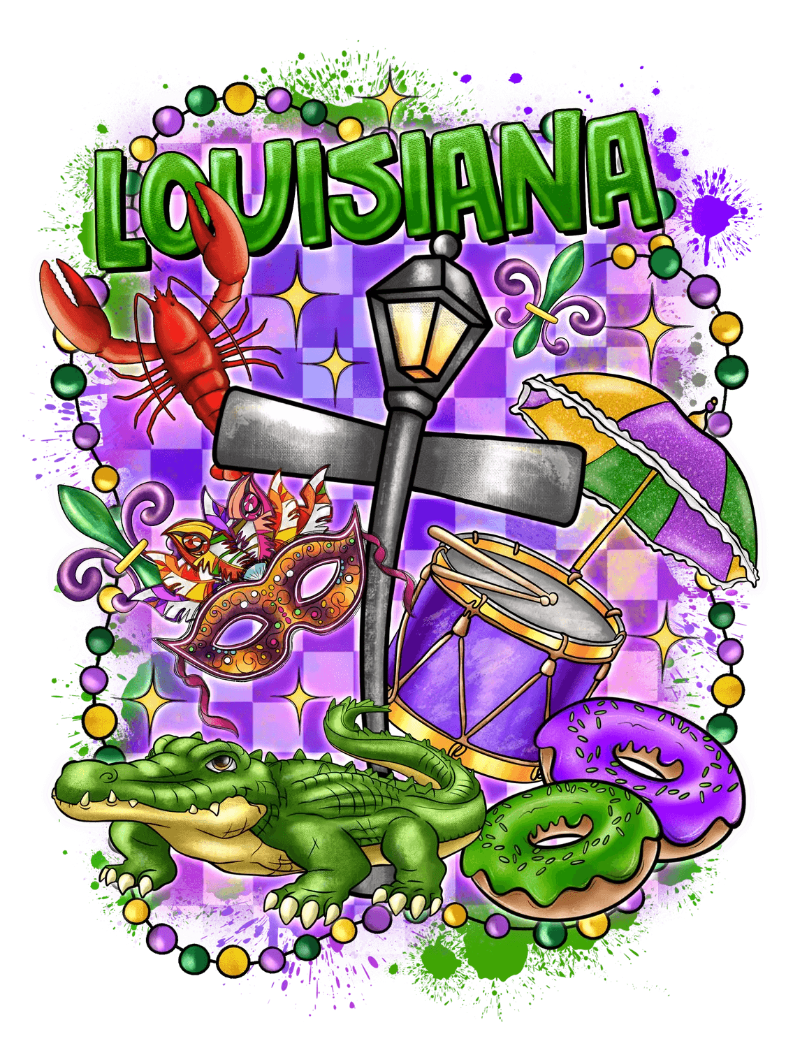 Louisiana Culture - DTF Ready to Press - Heat Press Transfer