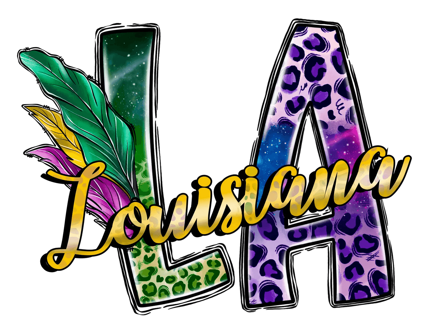 Louisiana Love - DTF Ready to Press - Heat Press Transfer