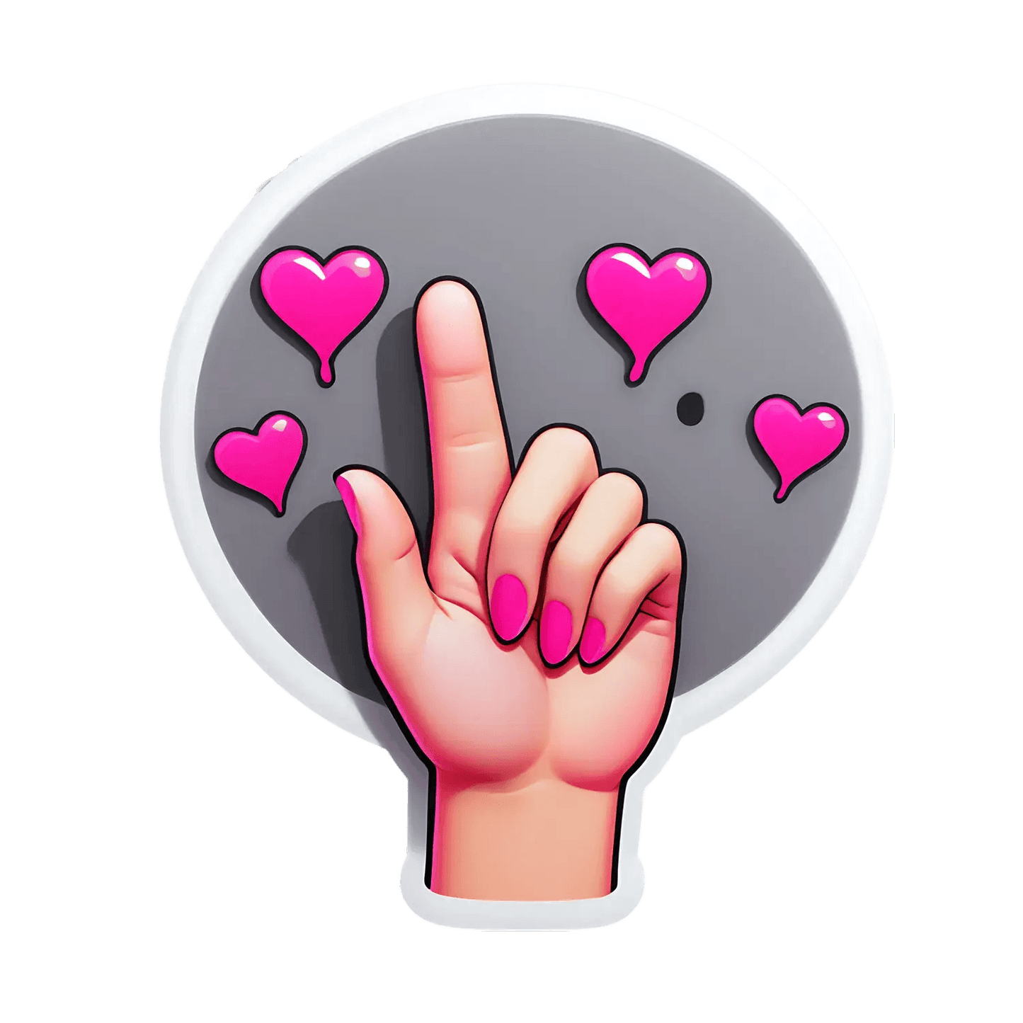 Love Gesture - Sticker - Heat Press Transfer