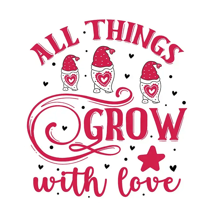 Love Quotes: Valentine’s Day DTF Gang Sheet 22"x60" Premade DTF Gang Sheet - Heat Press Transfer