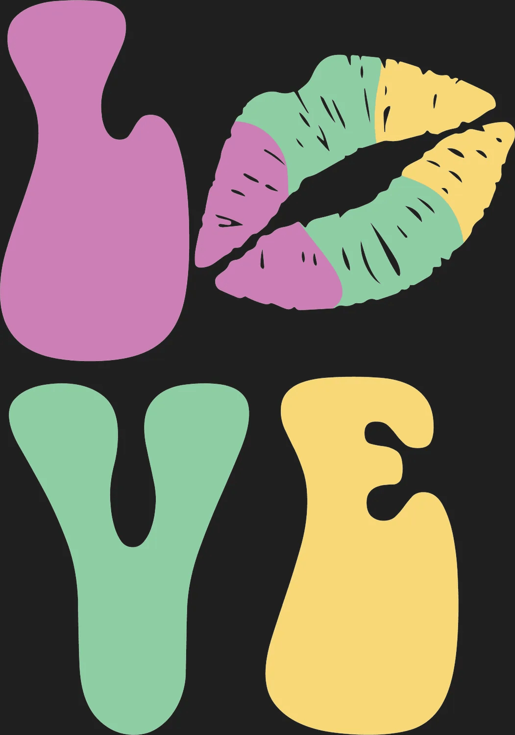 Love Vibes - DTF Ready to Press - Heat Press Transfer