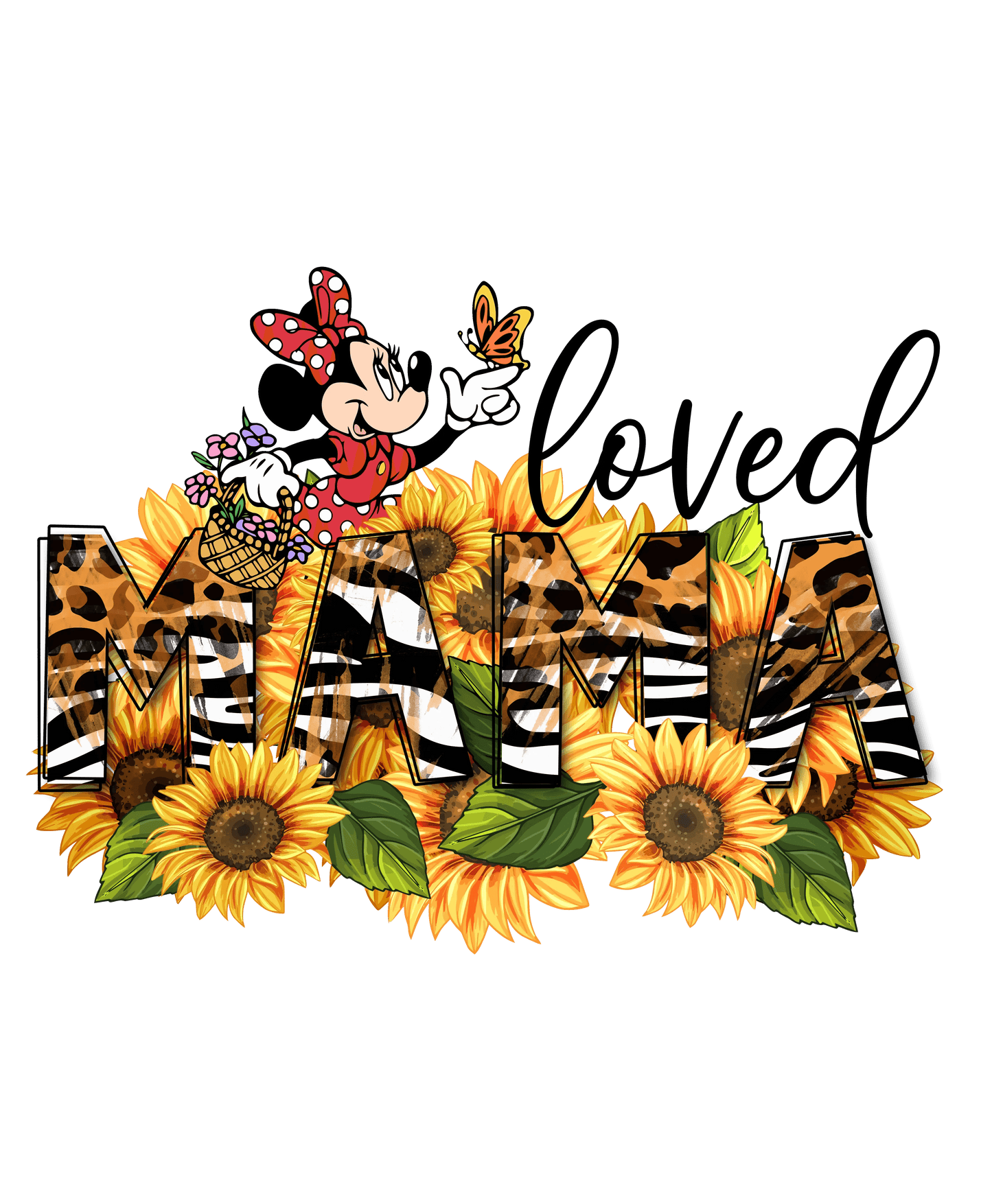 Loved Mama Design - DTF Ready To Press - Heat Press Transfer