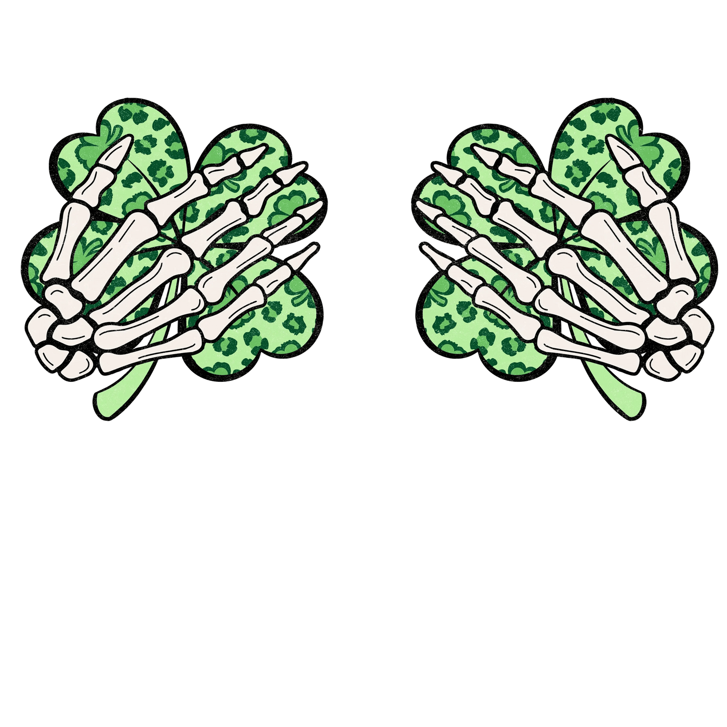 Lucky Clover Saint Patrick's Day Design - DTF Ready To Press - Heat Press Transfer