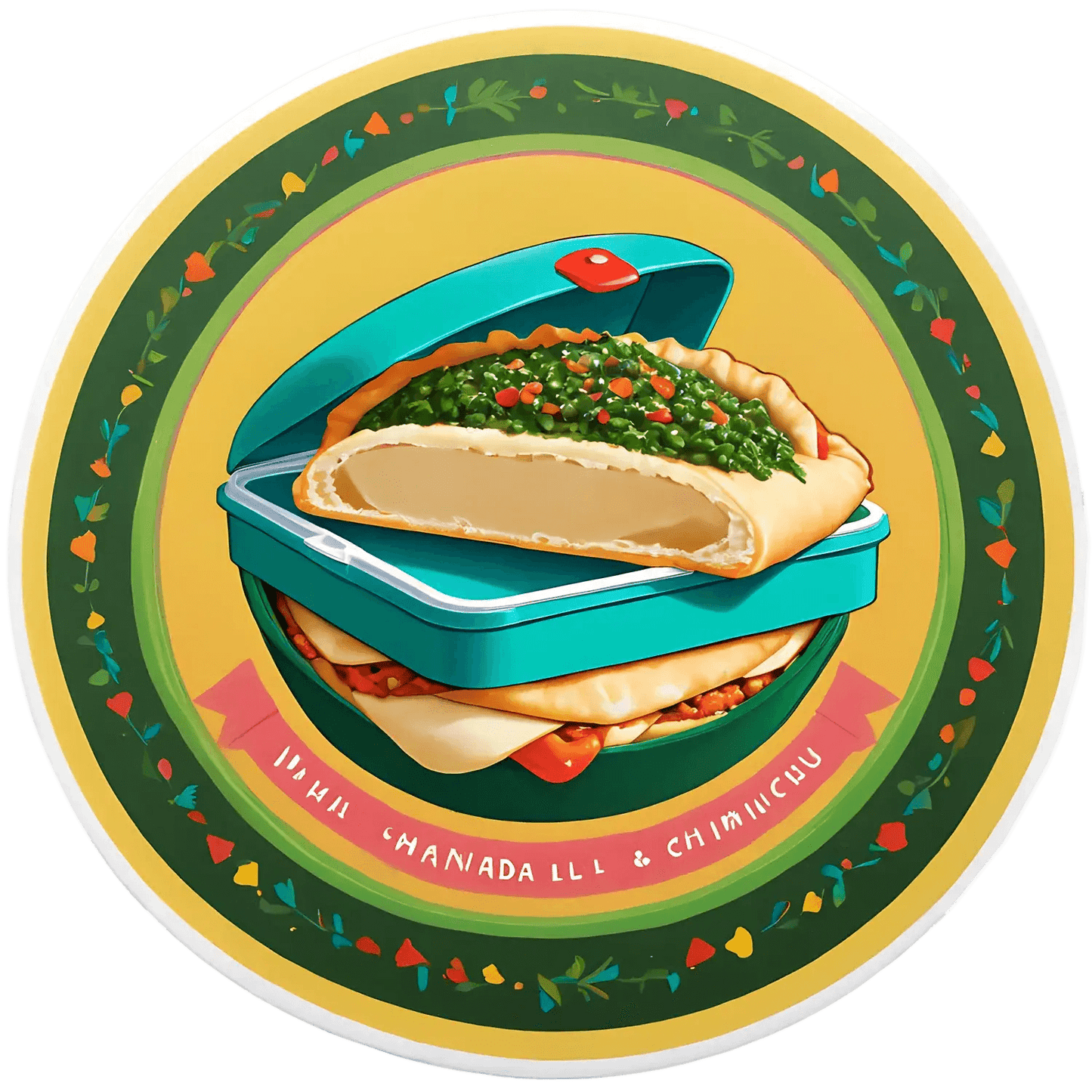 Lunch Box Delight - UV DTF Sticker - Heat Press Transfer