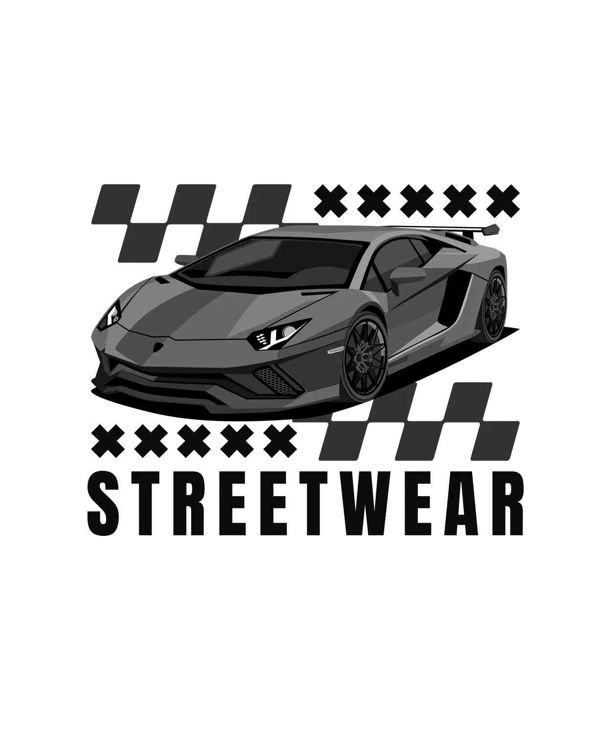 Luxury Car Style - DTF Ready to Press - Heat Press Transfer