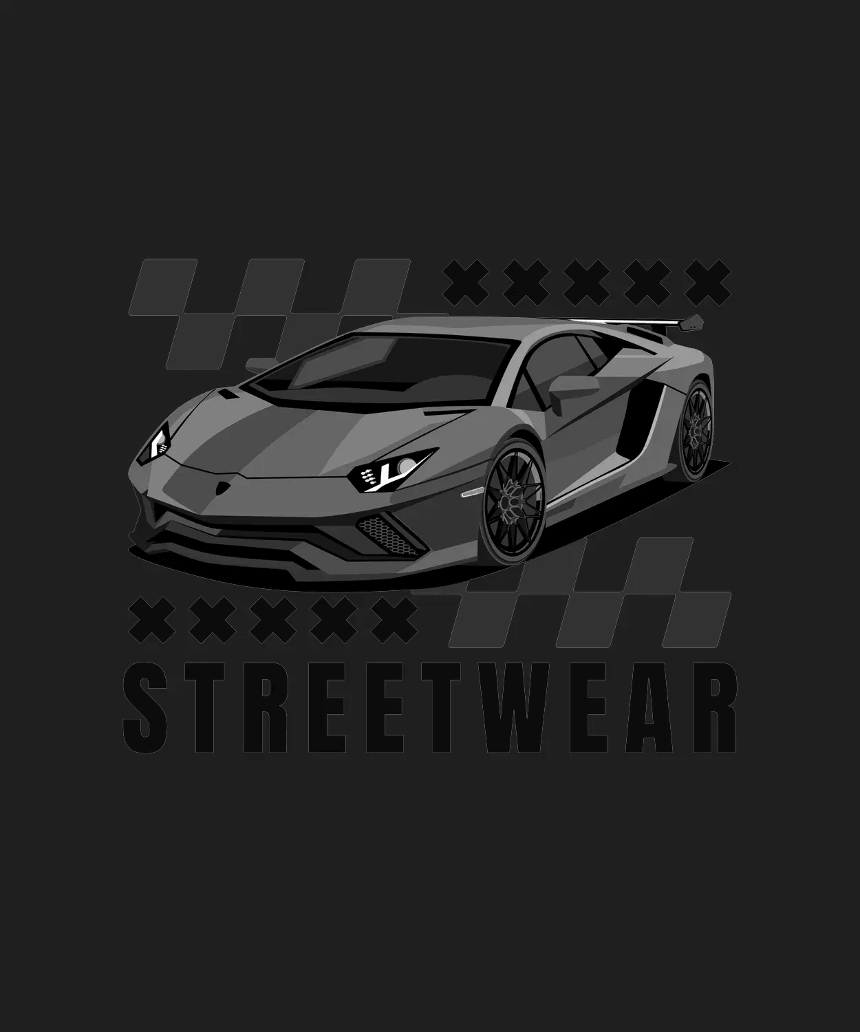 Luxury Car Style - DTF Ready to Press - Heat Press Transfer