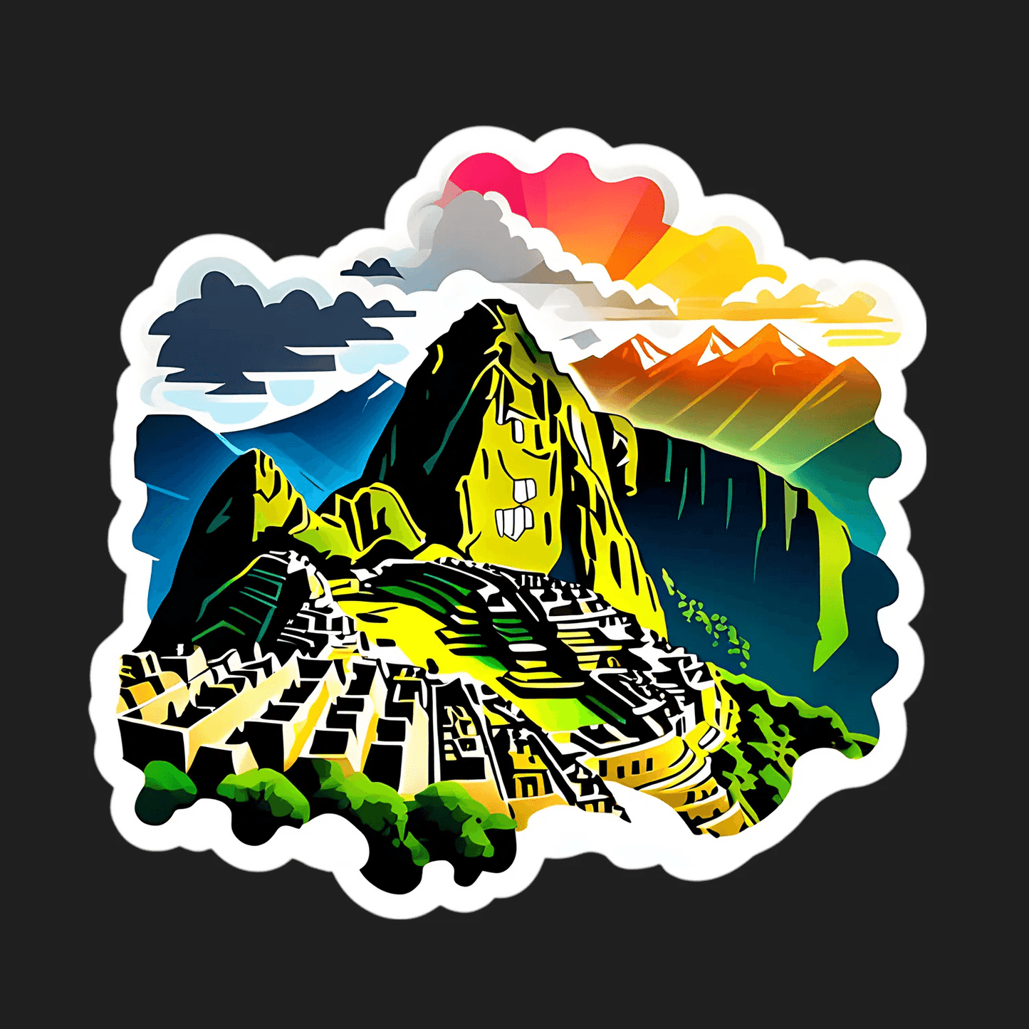 Machu Picchu - Sticker - Heat Press Transfer