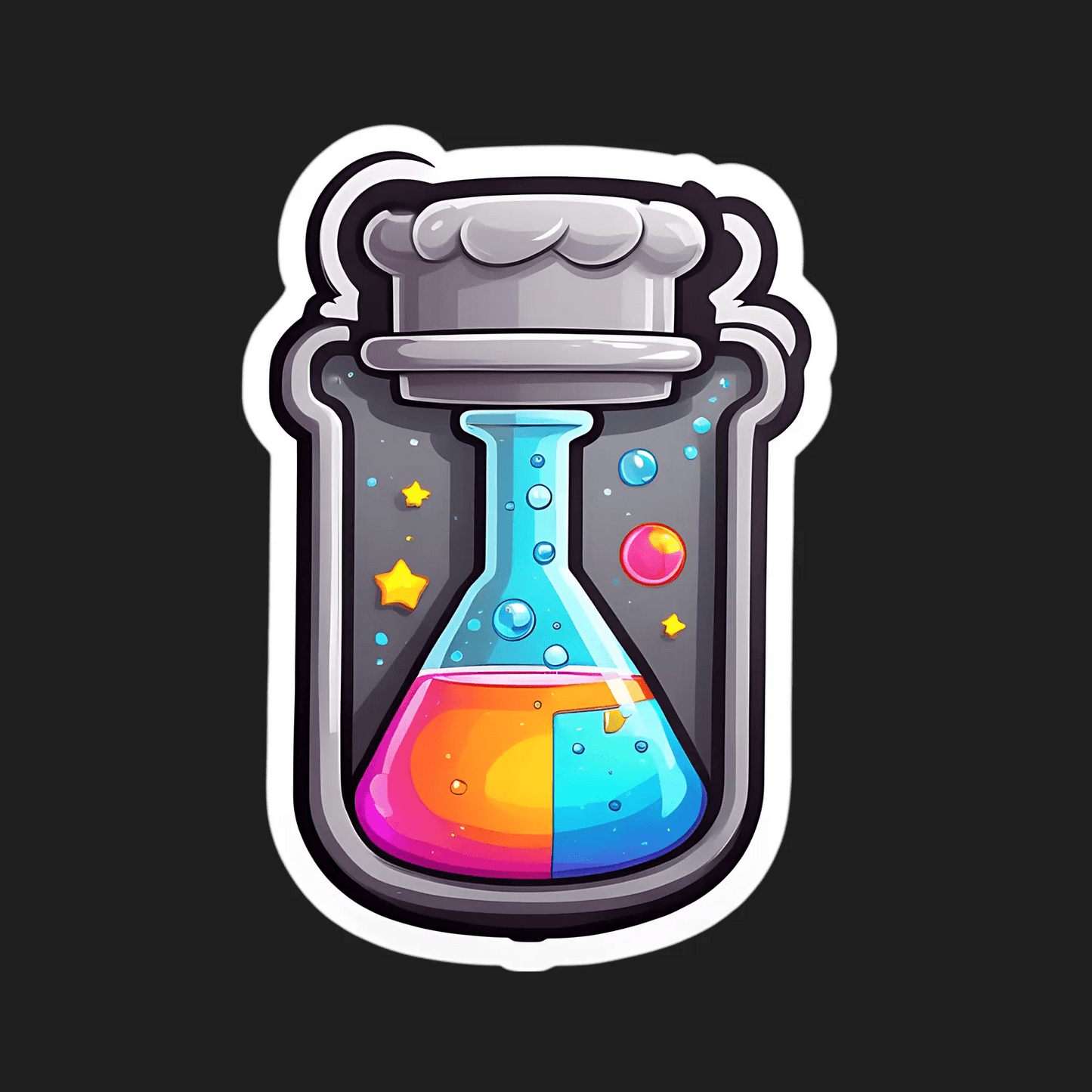 Magic Potion Sticker - Whimsical Laboratory - Heat Press Transfer