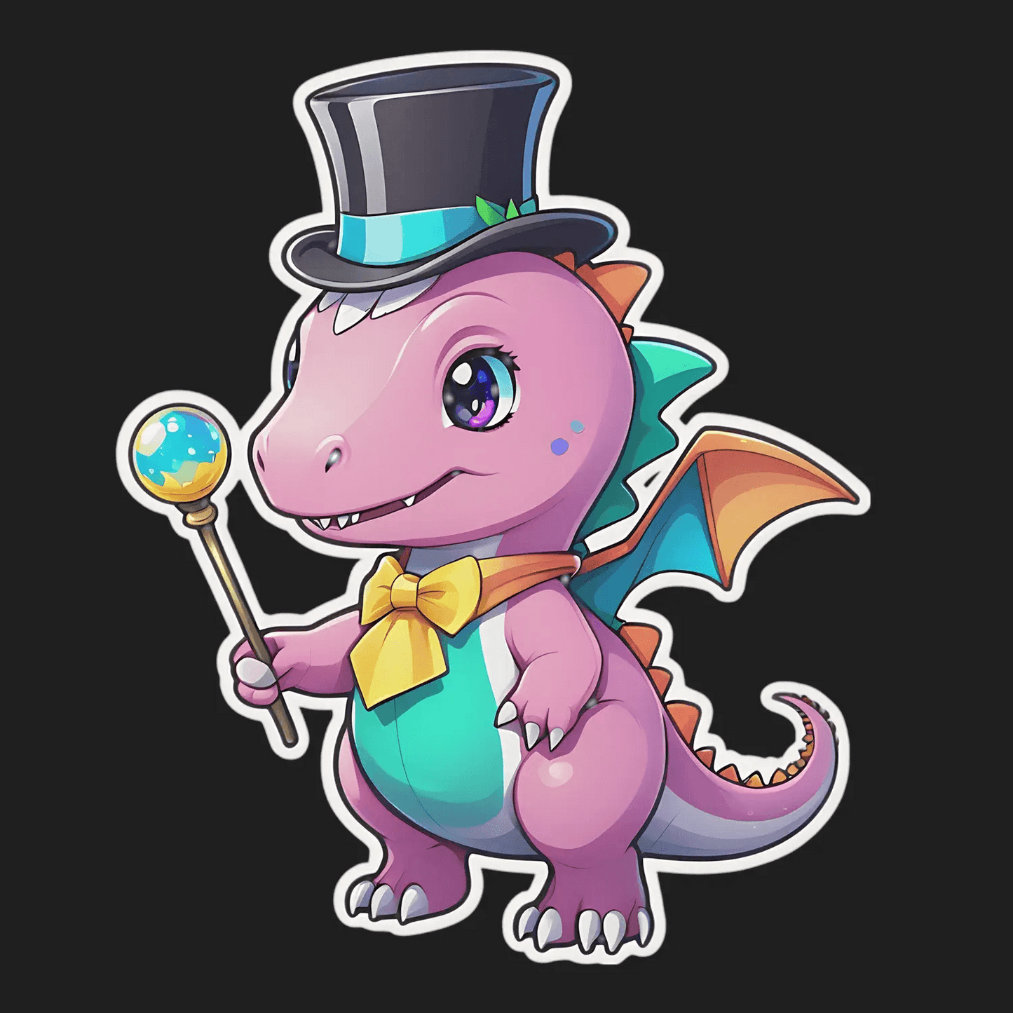 Magical Dinosaur - Sticker - Heat Press Transfer