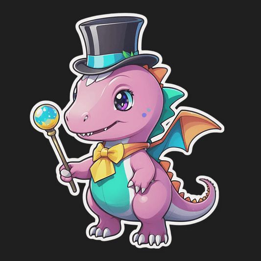 Magical Dinosaur - Sticker - Heat Press Transfer