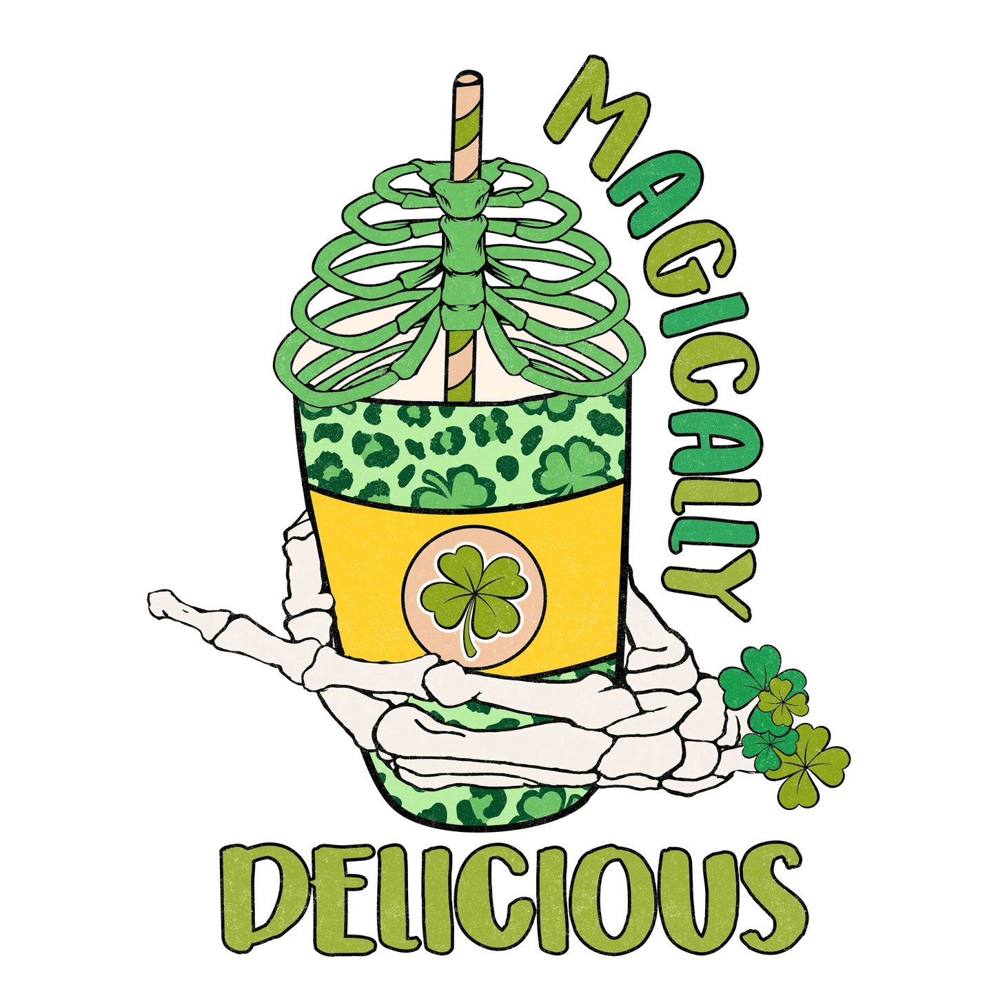 Magically Delicious Saint Patrick's Day Design - DTF Ready To Press - Heat Press Transfer