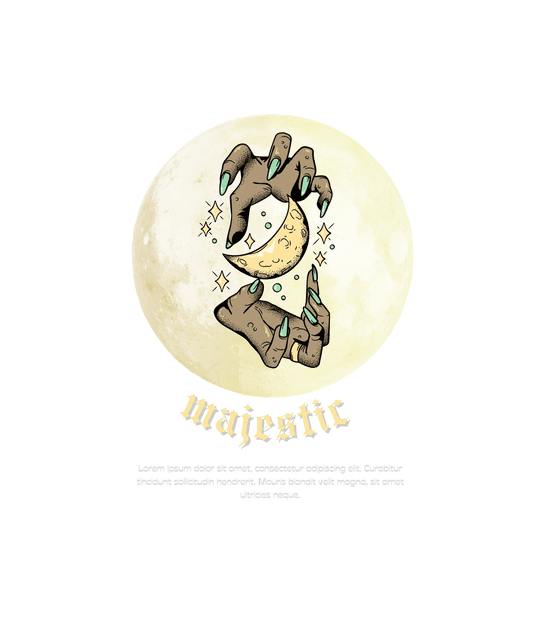 Majestic Moon - DTF Ready to Press - Heat Press Transfer