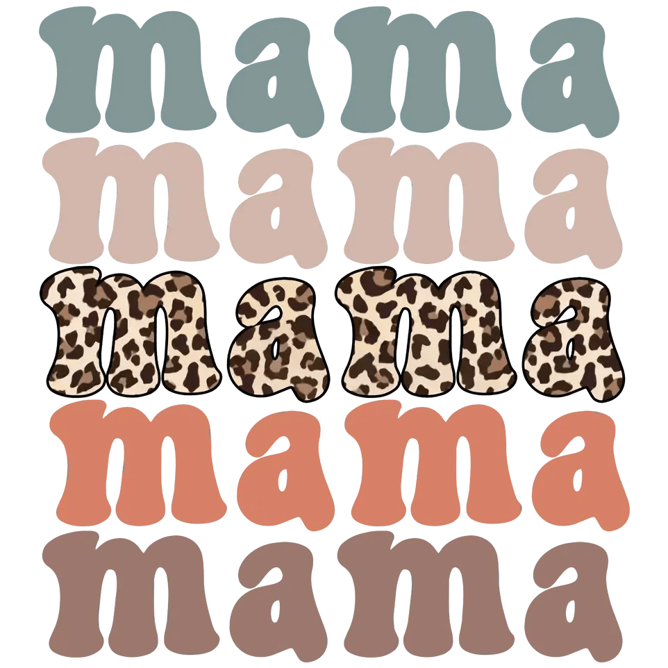 Mama Vibes Design - DTF Ready To Press - Heat Press Transfer
