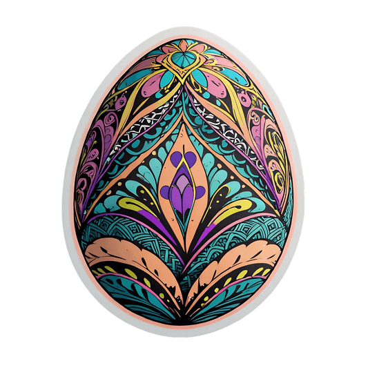 Mandala Art Sticker - Colorful UV DTF Design - Heat Press Transfer