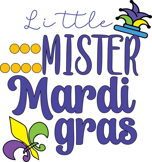 Mardi Gras Kids - DTF Ready to Press - Heat Press Transfer