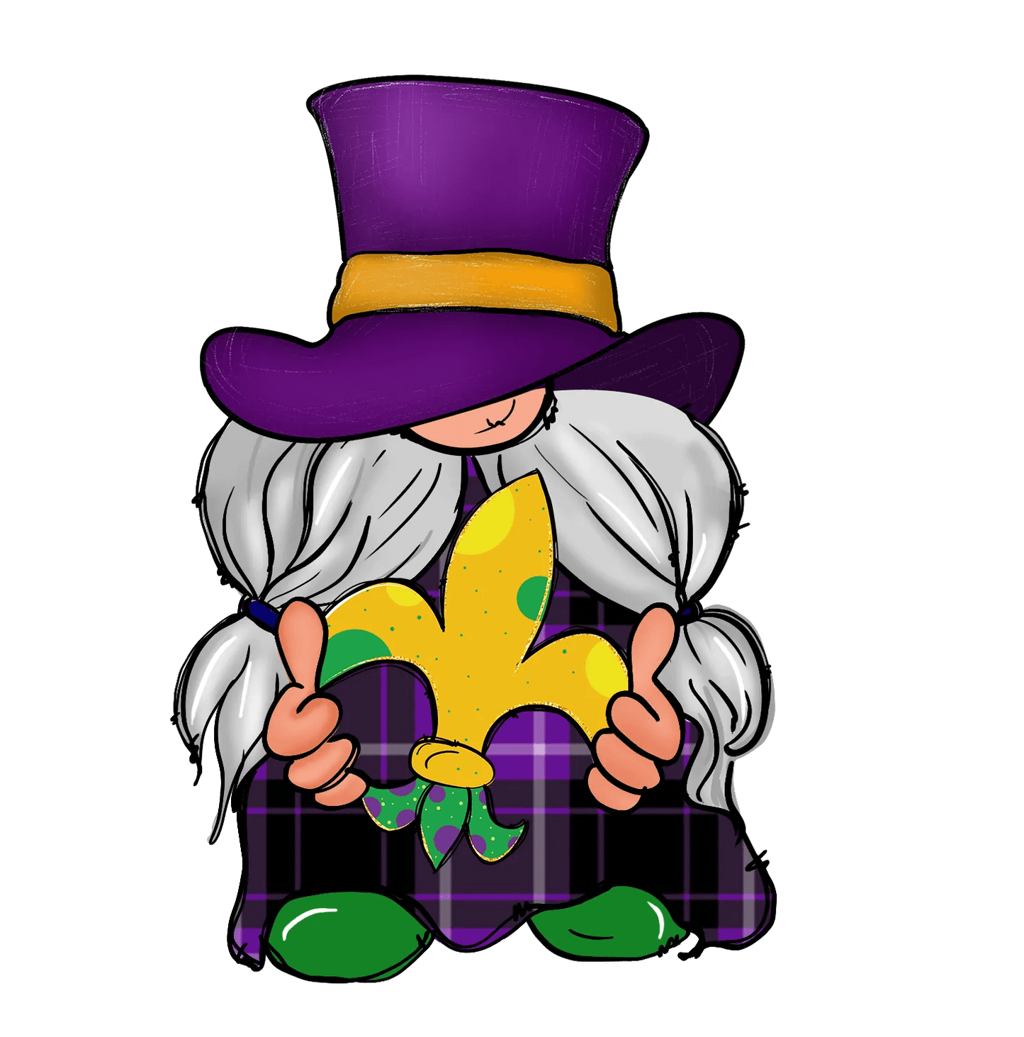 Mardi Gras Magic - DTF Ready to Press - Heat Press Transfer