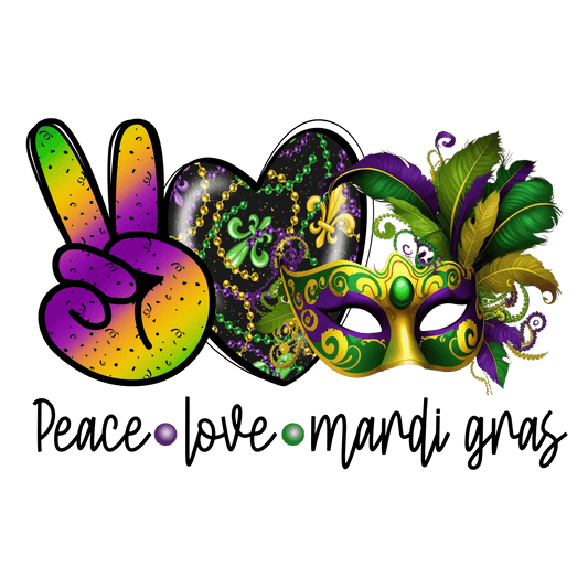 Mardi Gras Magic - DTF Ready to Press - Heat Press Transfer