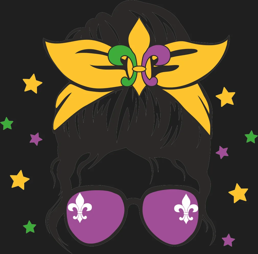 Mardi Gras Mask - DTF Ready to Press - Heat Press Transfer