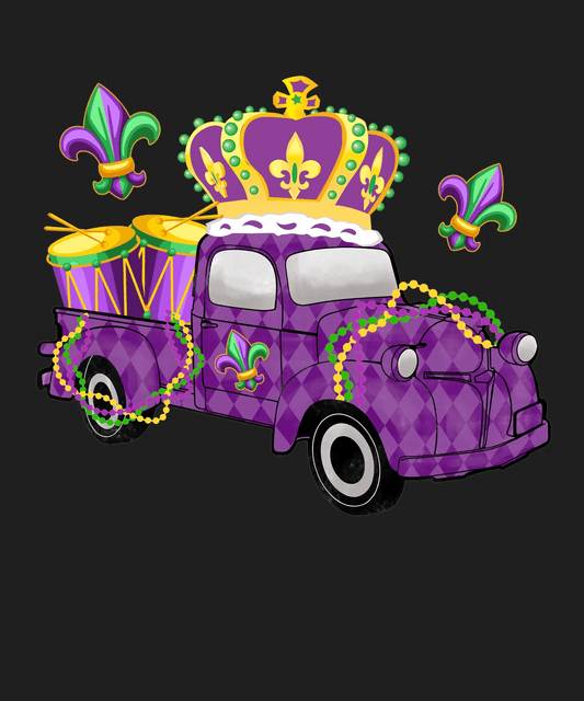Mardi Gras Parade - DTF Ready to Press - Heat Press Transfer