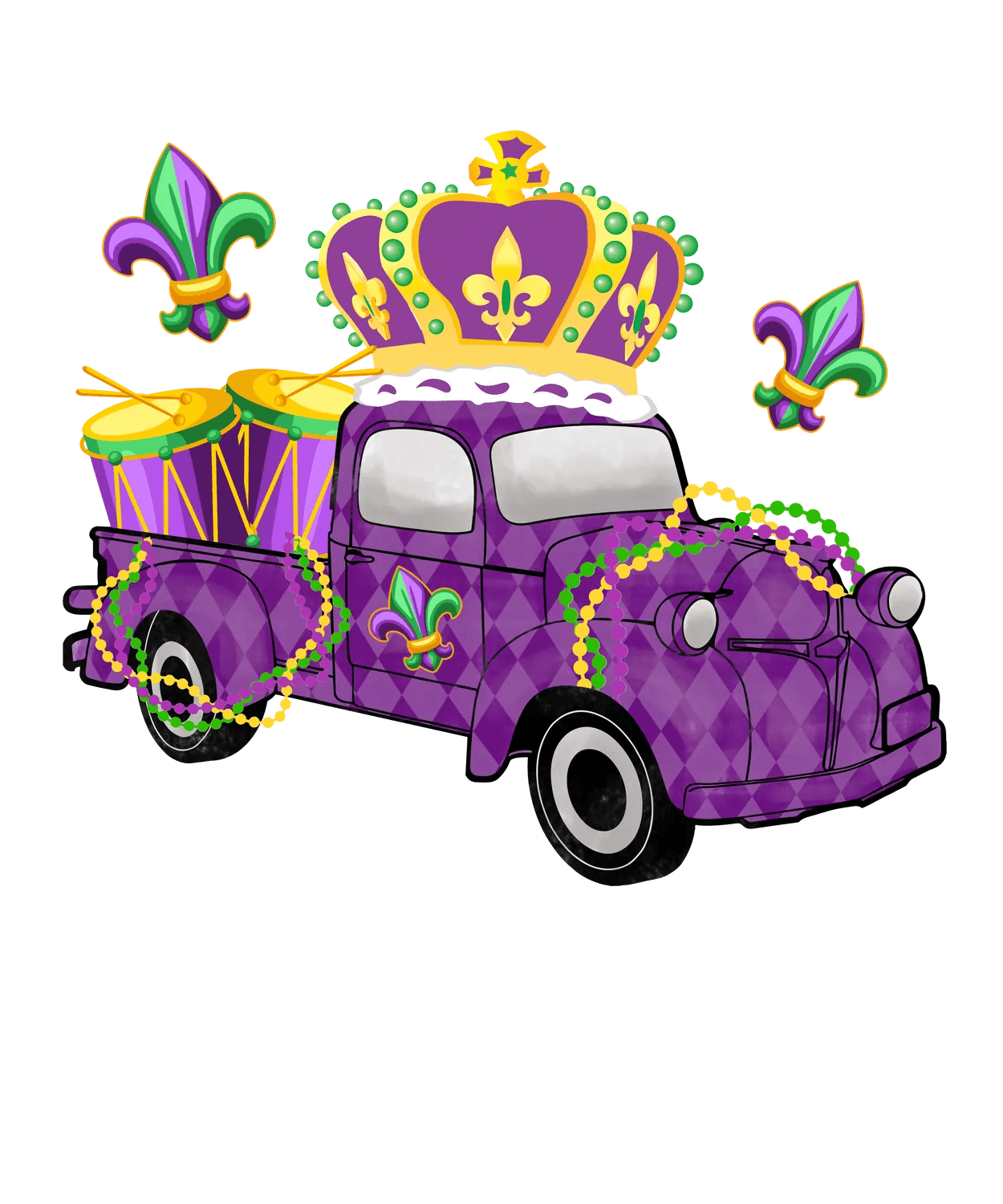 Mardi Gras Parade - DTF Ready to Press - Heat Press Transfer