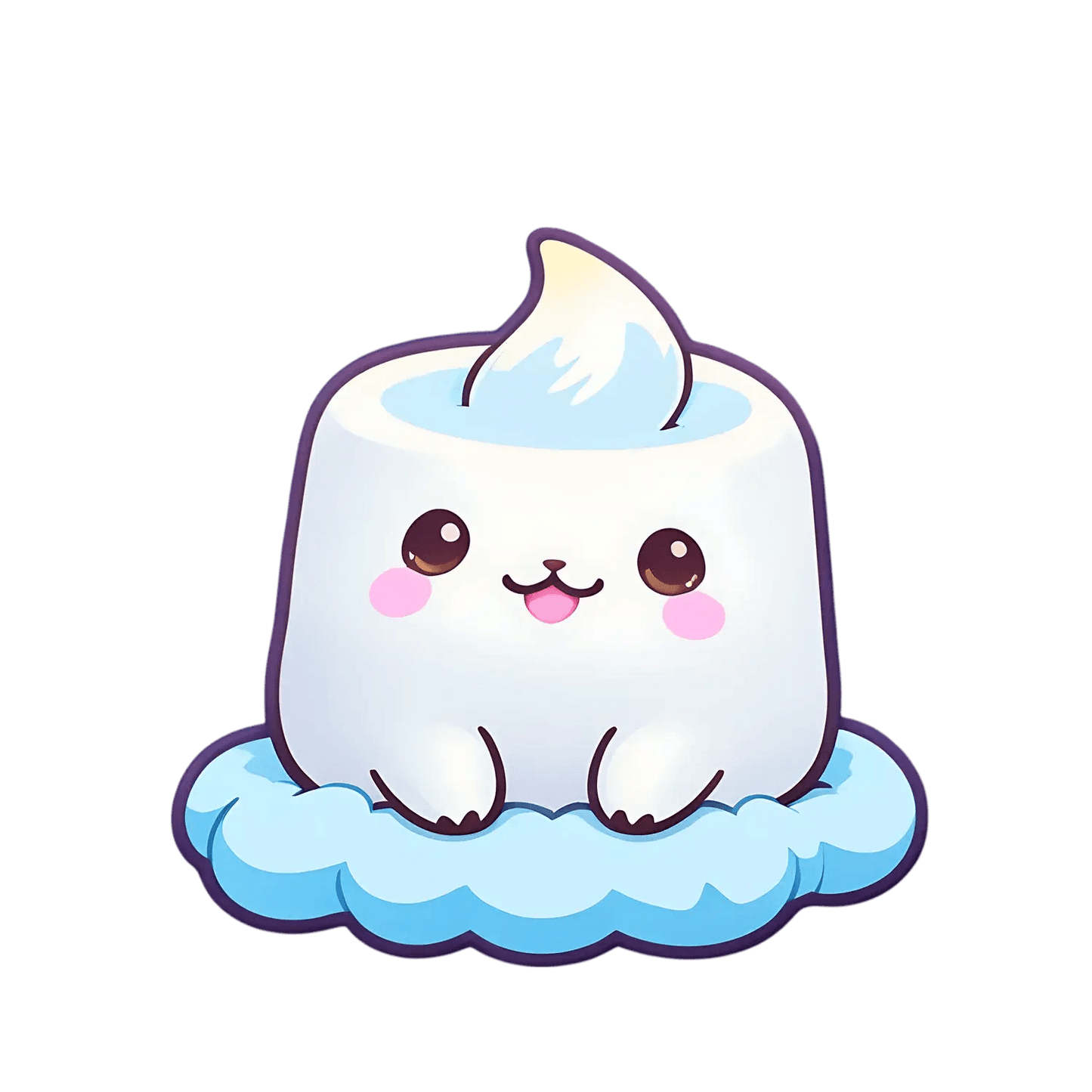 Marshmallow Cloud - UV DTF Sticker - Heat Press Transfer