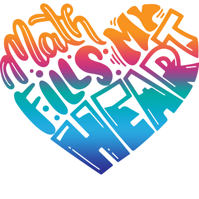 Math Fills My Heart Valentine's Day Design - DTF Ready To Press - Heat Press Transfer