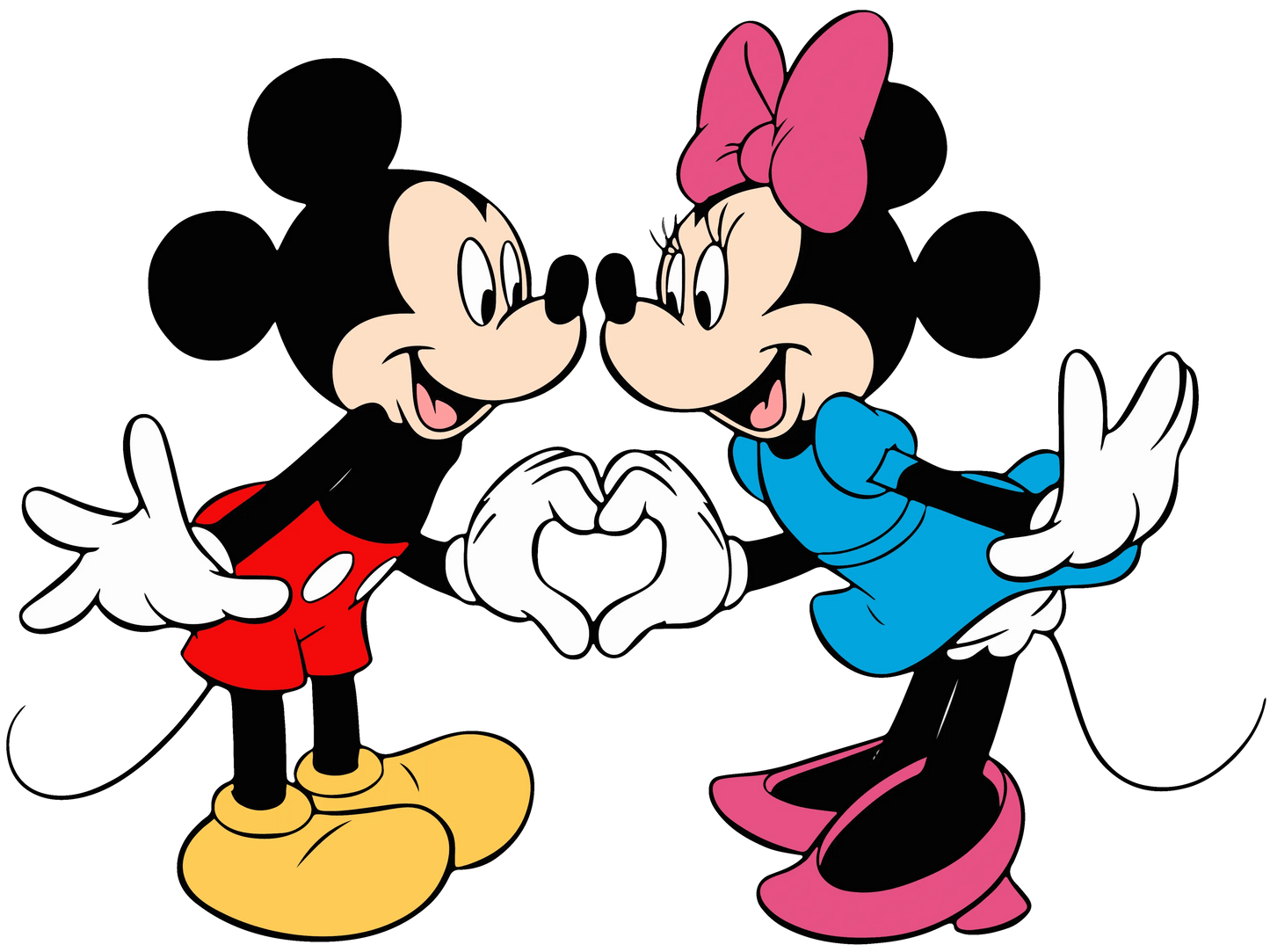 Mickey And Minnie Mouse Valentine's Day Design - DTF Ready To Press - Heat Press Transfer
