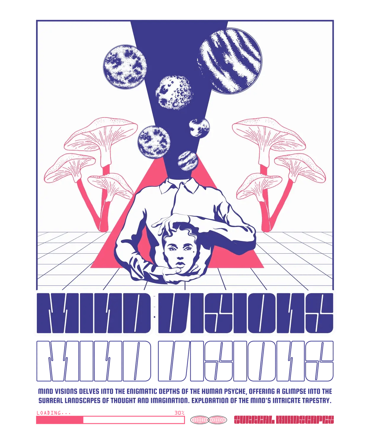 Mind Visions Psychedelia - DTF Ready to Press - Heat Press Transfer