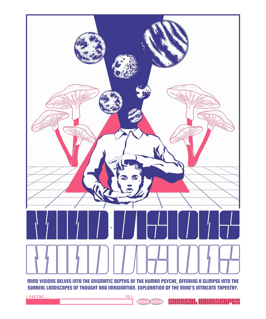 Mind Visions Psychedelia - DTF Ready to Press - Heat Press Transfer