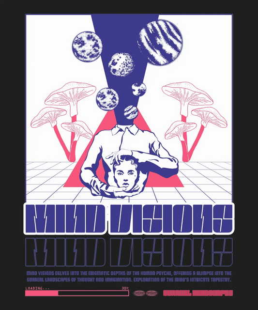 Mind Visions Psychedelia - DTF Ready to Press - Heat Press Transfer