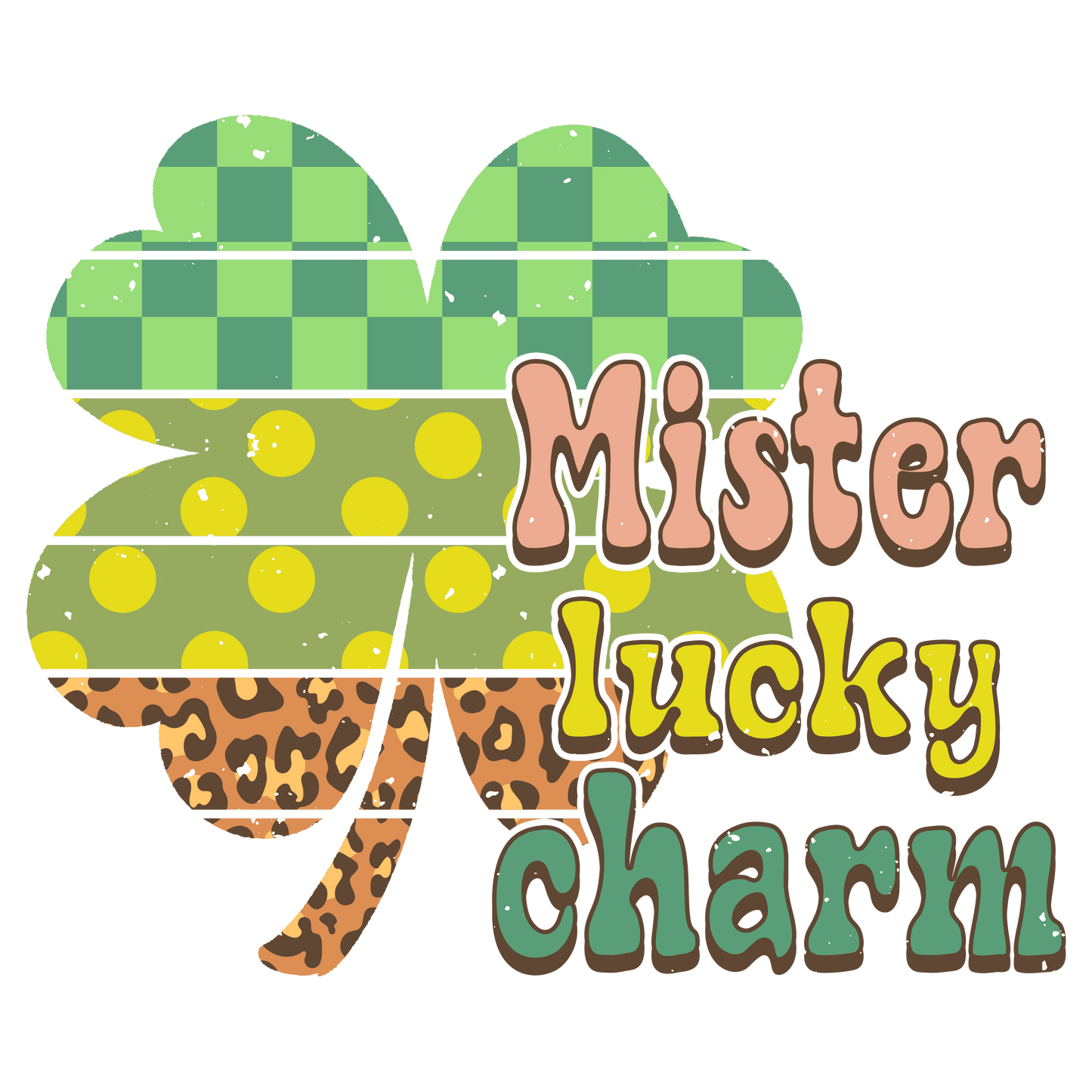 Mister Lucky Charm Saint Patrick's Day Design - DTF Ready To Press - Heat Press Transfer