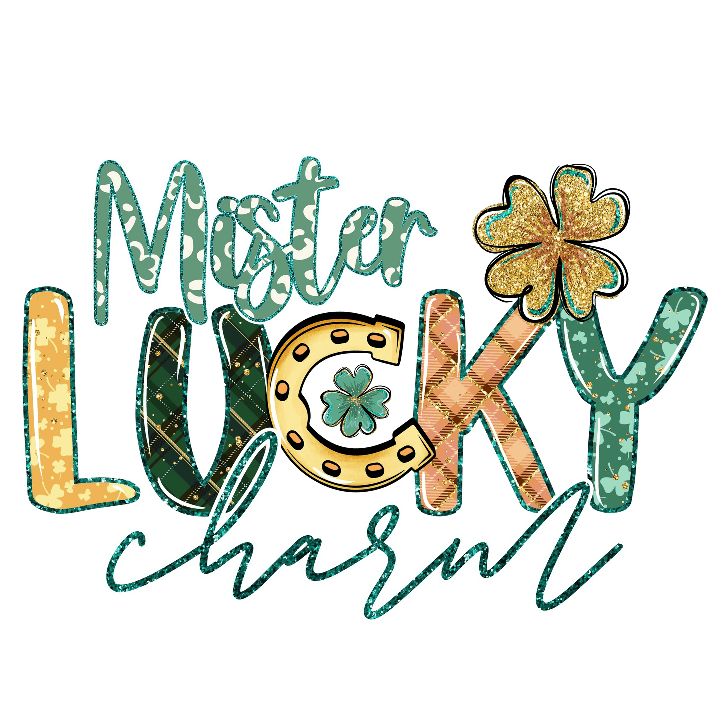 Mister Lucky St Patrick's Day Design - DTF Ready To Press - Heat Press Transfer