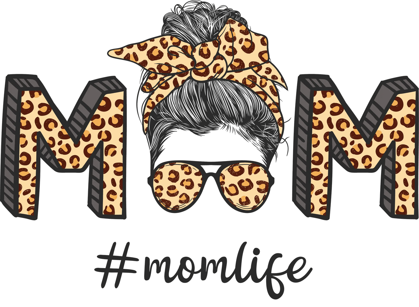 Mom Life Design - DTF Ready To Press - Heat Press Transfer