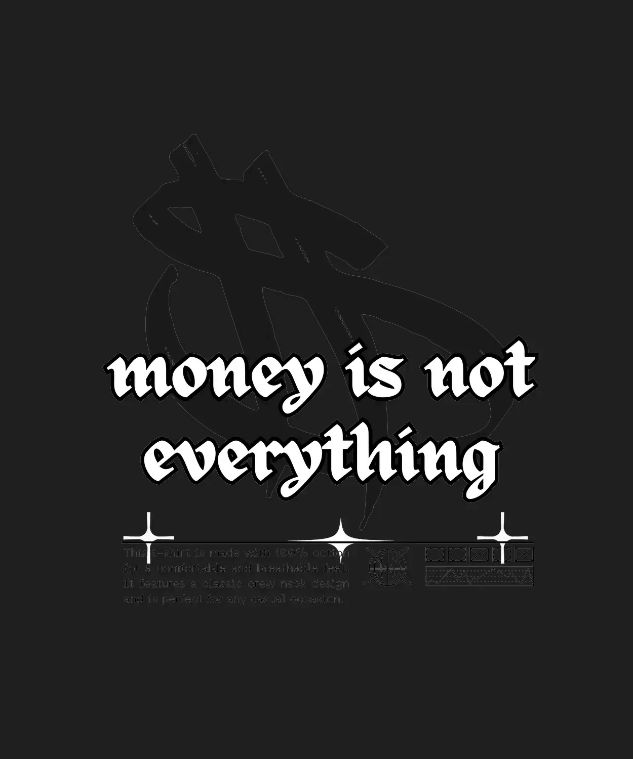 Money Is Not Everything - DTF Ready to Press (black_bg)