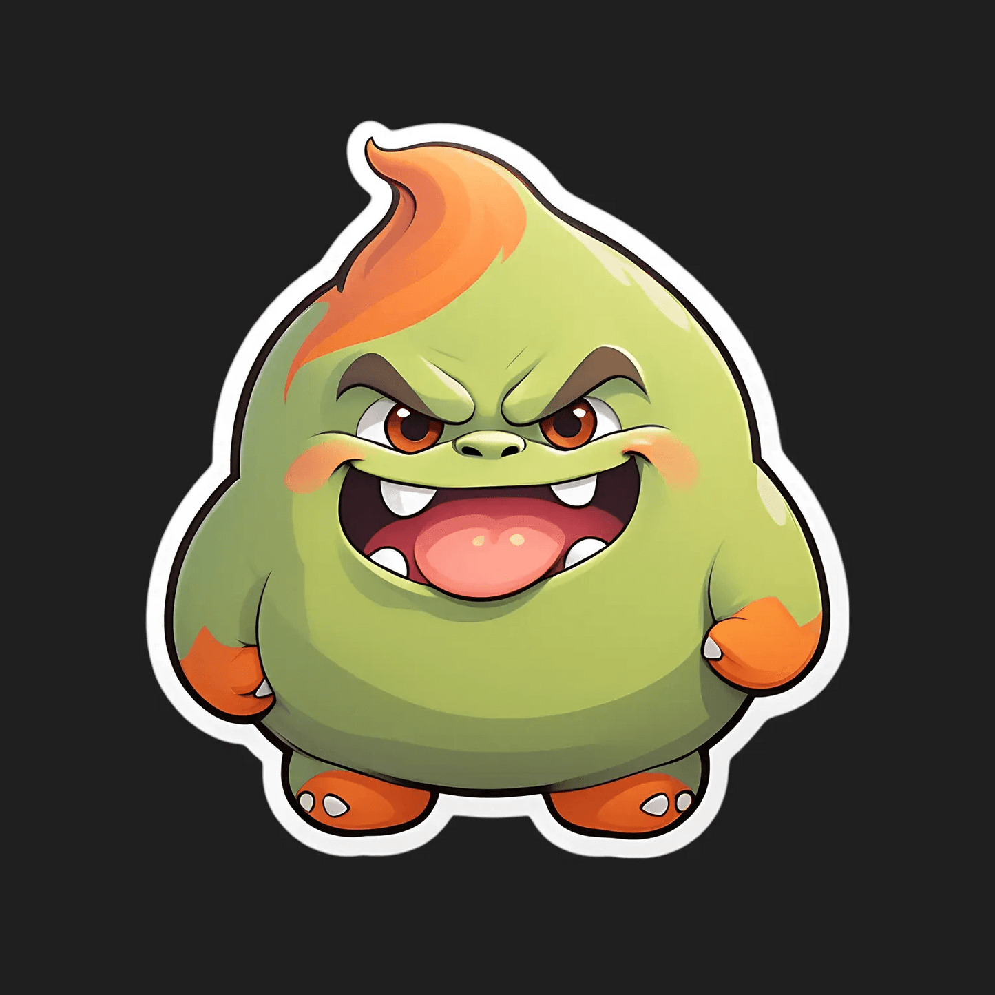 Monster Emoji Sticker - Fun and Fierce - Heat Press Transfer