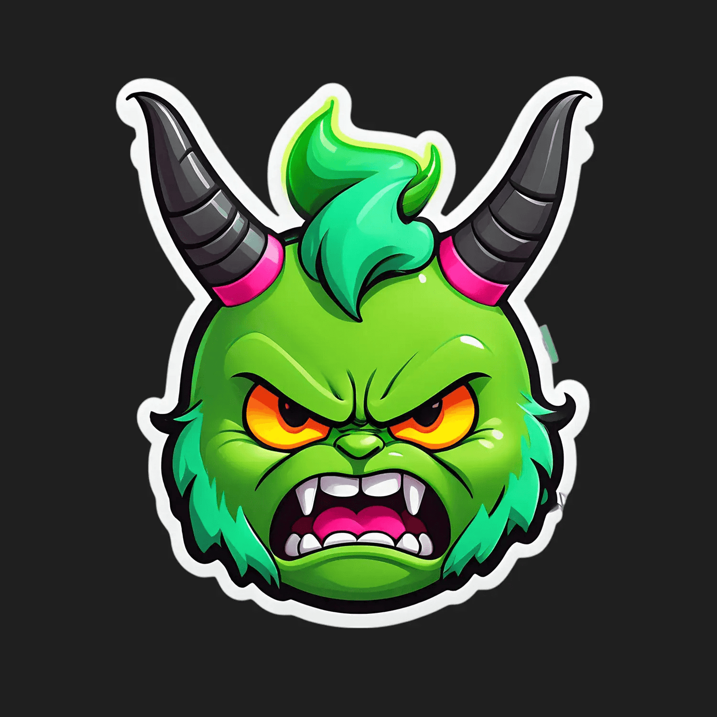 Monster Horns - Sticker - Heat Press Transfer