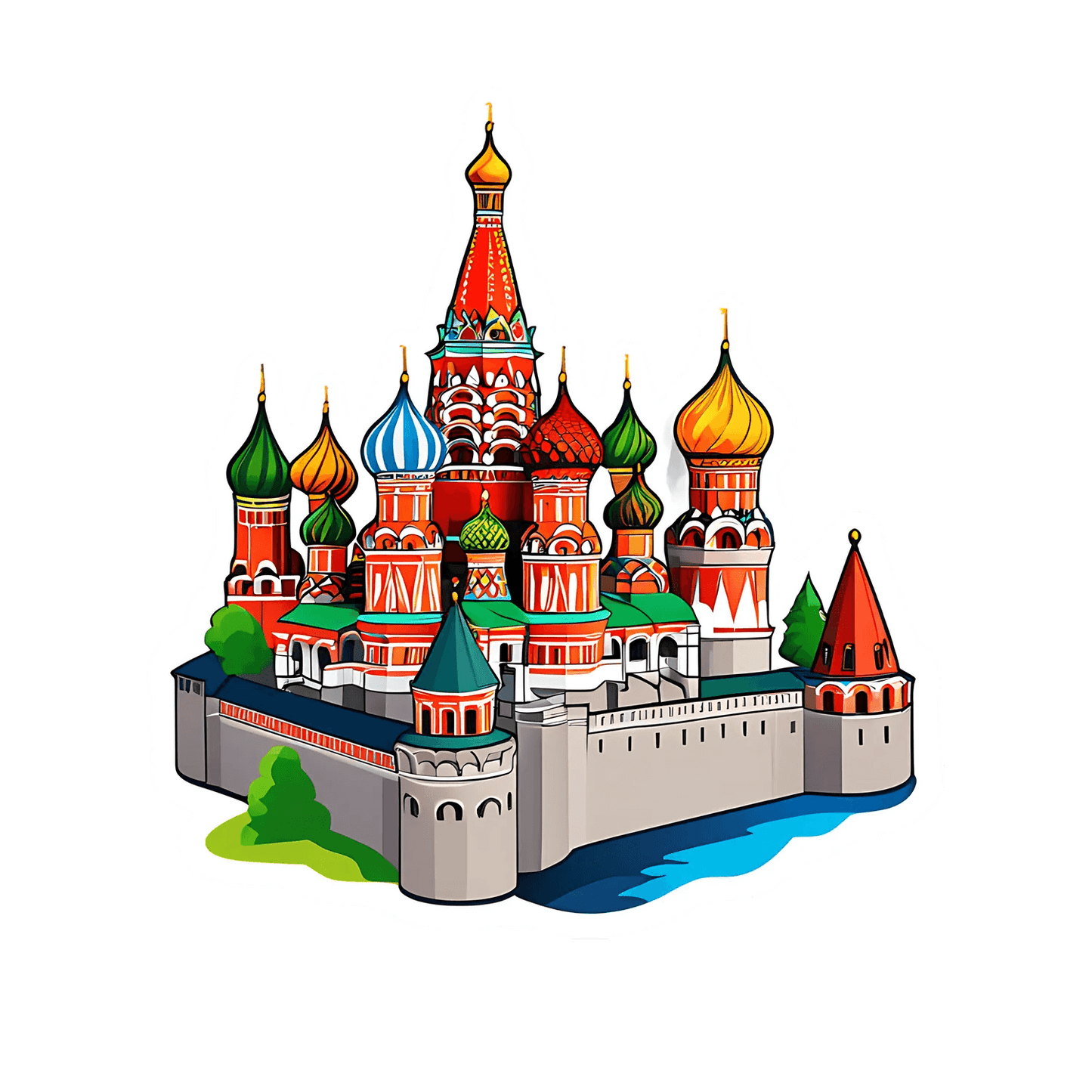 Moscow Cathedral - Sticker - Heat Press Transfer